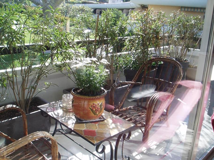 80M2 Dans Parc Classe, Piscine, Calme, 5Mn De Cannes 勒卡内 外观 照片
